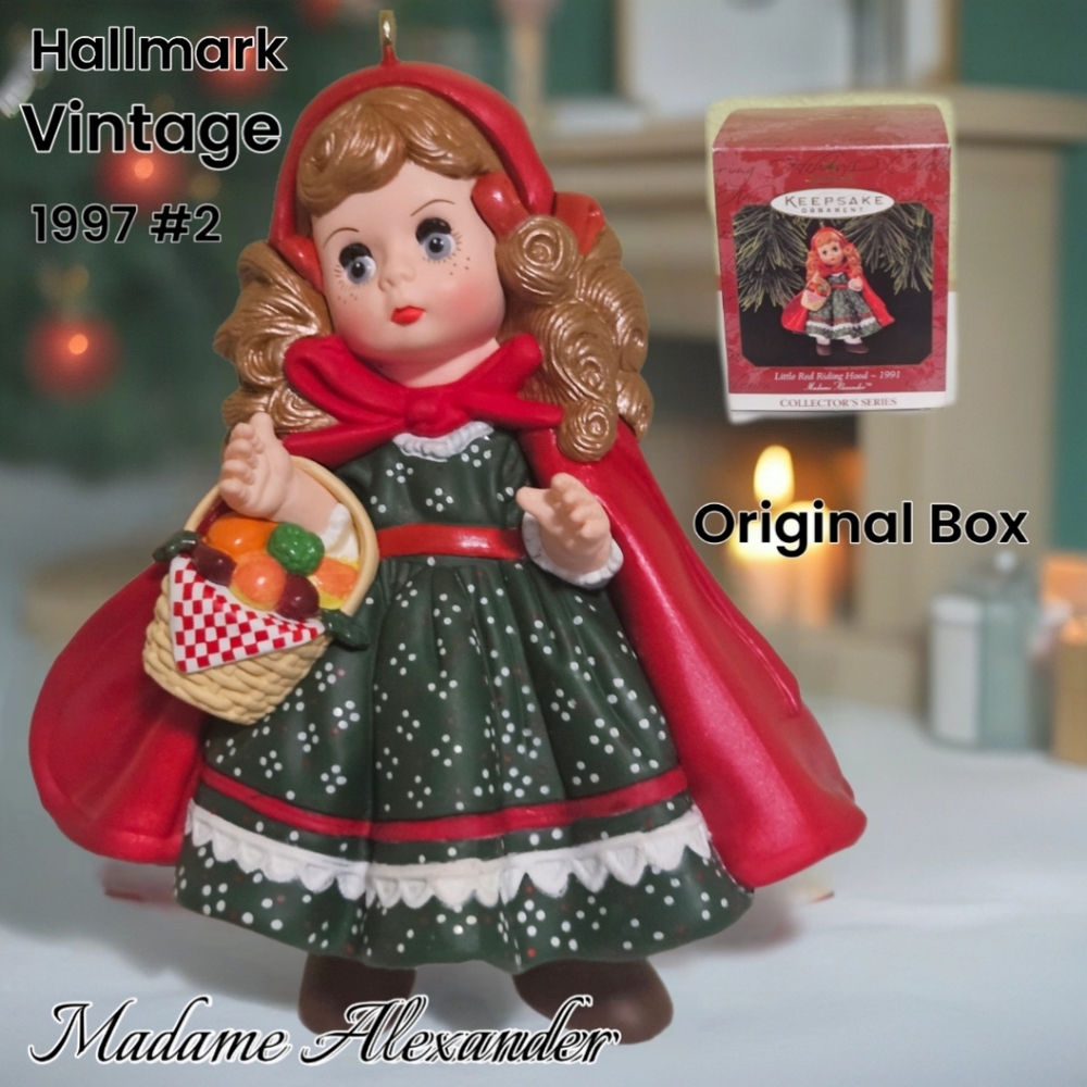 Vintage Hallmark Keepsake Ornament Little Red Riding Hood Madam Alexander 1997